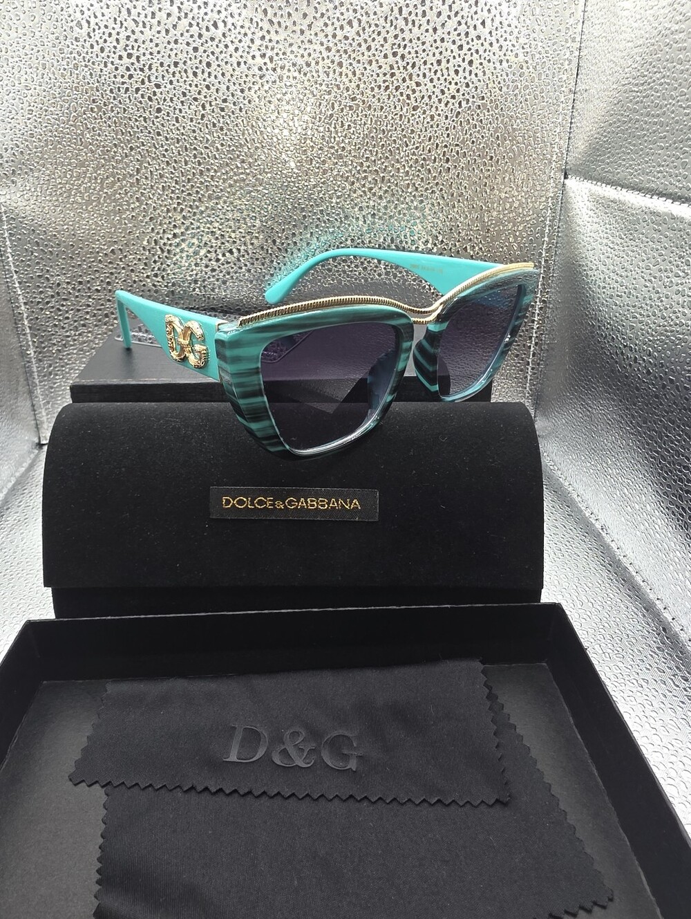 Dolce & Gabbana Women's Teal Cat-Eye Sunglasses